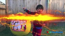 Carga huevo gigante Niños apertura poder guardabosques súper superhéroes sorpresa juguetes vídeo dino