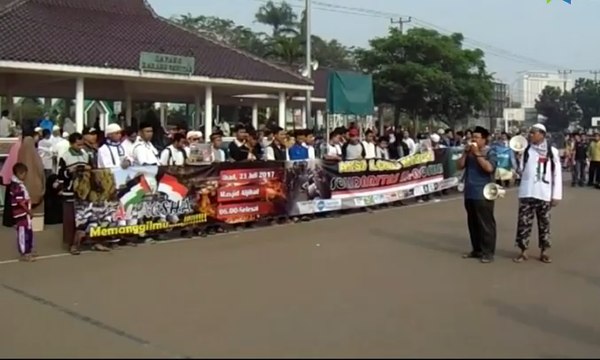 Warga Gelar Doa dan Aksi Solidaritas bagi Rakyat Palestina