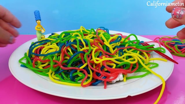 Rainbow Spaghetti Surprise Shopkins Spiderman Teletubbies The Simpsons Cars Mickey Mouse H