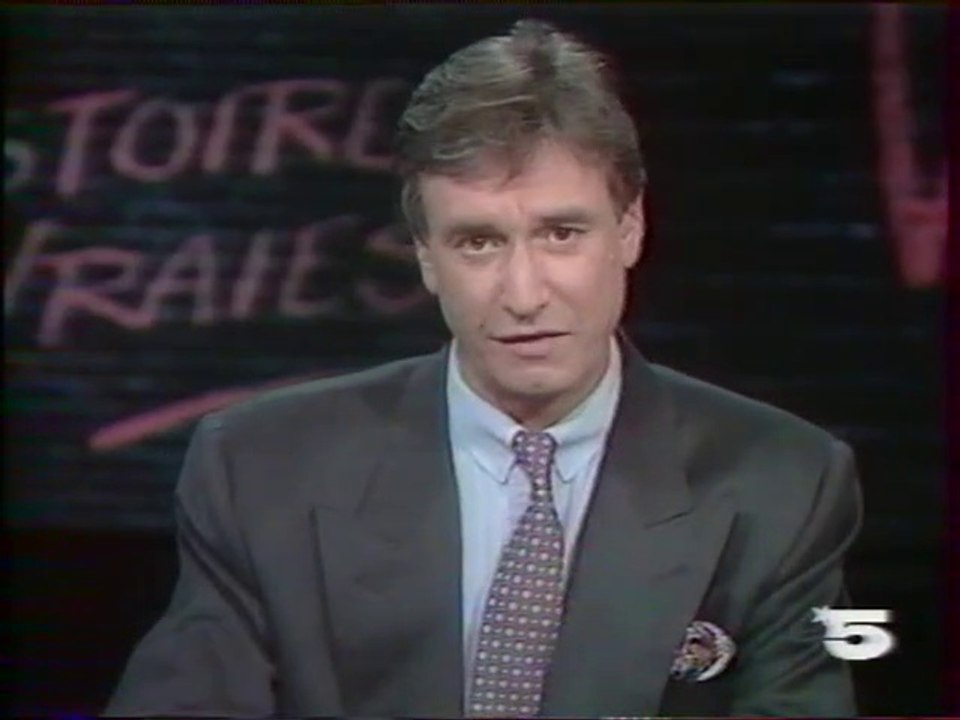 La 5 - 9 Mai 1990 - Séquence "Histoires Vraies", teaser, pubs