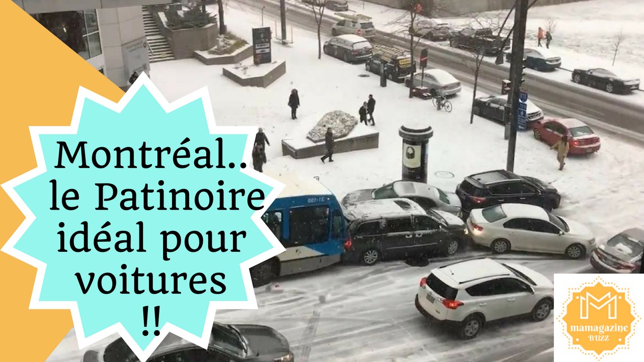 Montréal- le Patinoire idéal pour voitures!!