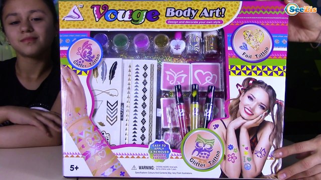 Набор для создания ДЕТСКИХ ТАТУ Рисуем ТАТУ Видео для девочек Entertainment for children