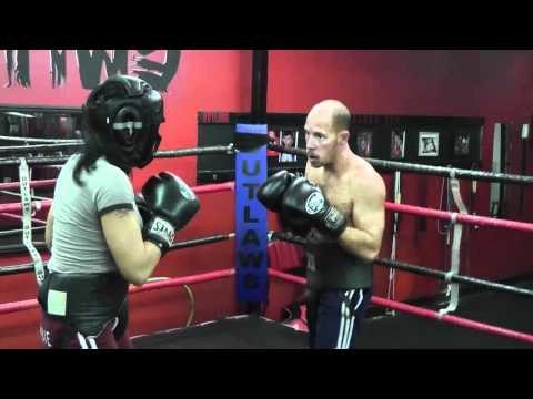 former world champ mia st john sparring at outlaws