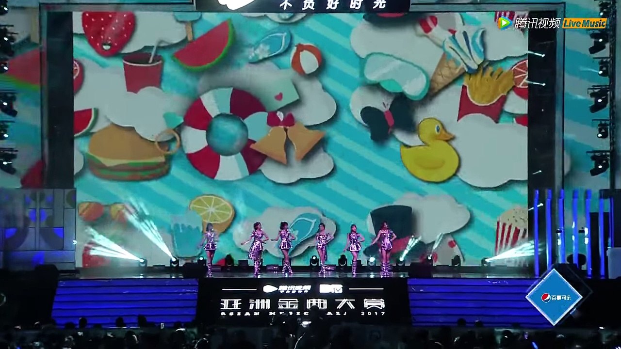 20170719 騰訊亞洲金曲大賞 SNH48 頒獎+表演（李藝彤 馮薪朵 趙粵 萬麗娜 易嘉愛 何曉玉）