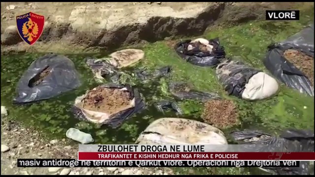 Drogë në lumë, trafikantet e kishin hedhur nga frika e policisë - News, Lajme - Vizion Plus