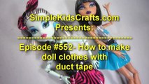 Hacer conducto cinta pato cinta ropa para su monstruo alto muñeca muñeca artesanías
