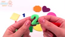 Learn Colors and Shapes with Play Doh Moldelling Clay Baby Shape Sorting Fun & Creative fo