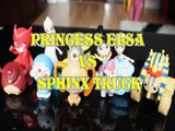 PRINCESS ELSA VS SPHINX TRUCK ANGRY BIRDS OWLETTE DORAEMON MAGIC MOTION MINION AGNES GRU CINDERELLA Toys BABY Videos ,