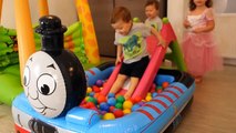 New GREAT Indoor Playground fun for kids with Ball PIT BALLS Funny Slides and more