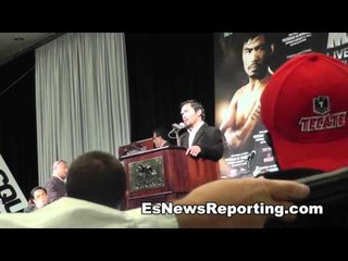Manny Pacquiao Talks About Marquez Fight