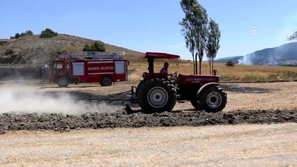 Mudurnu'da Üç Dönümlük Arpa Tarlası Yandı