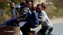 Un palestino herido en enfrentamientos con tropas israelíes