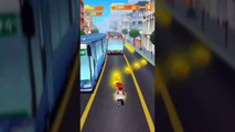 Talking Tom Gold Run Tom Run Vs Bus Rush Gameplay makeover for Kid