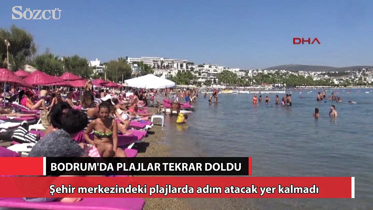 Bodrum’da plajlar tekrar doldu