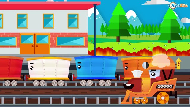 Trenes Para Niños (SPANISH) - Aprende los Colores y Decora COCHES de TREN - Videos Para Niños