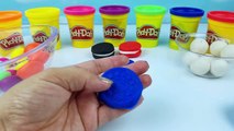 Learn Teach Colors Kids Crayola Play Doh Oreo Rainbow Cookies Toddler Toys Children How to