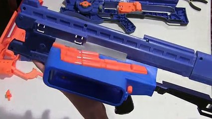 Et Méga pistolet Pdk films commission full-auto nerf zeus rhino-fire modification