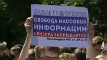 Manifestation à Moscou contre le renforcement de la censure