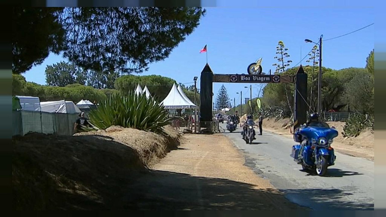 Portugal: 15.000 motoradfahrer beim 36. internationalen bikertreffen