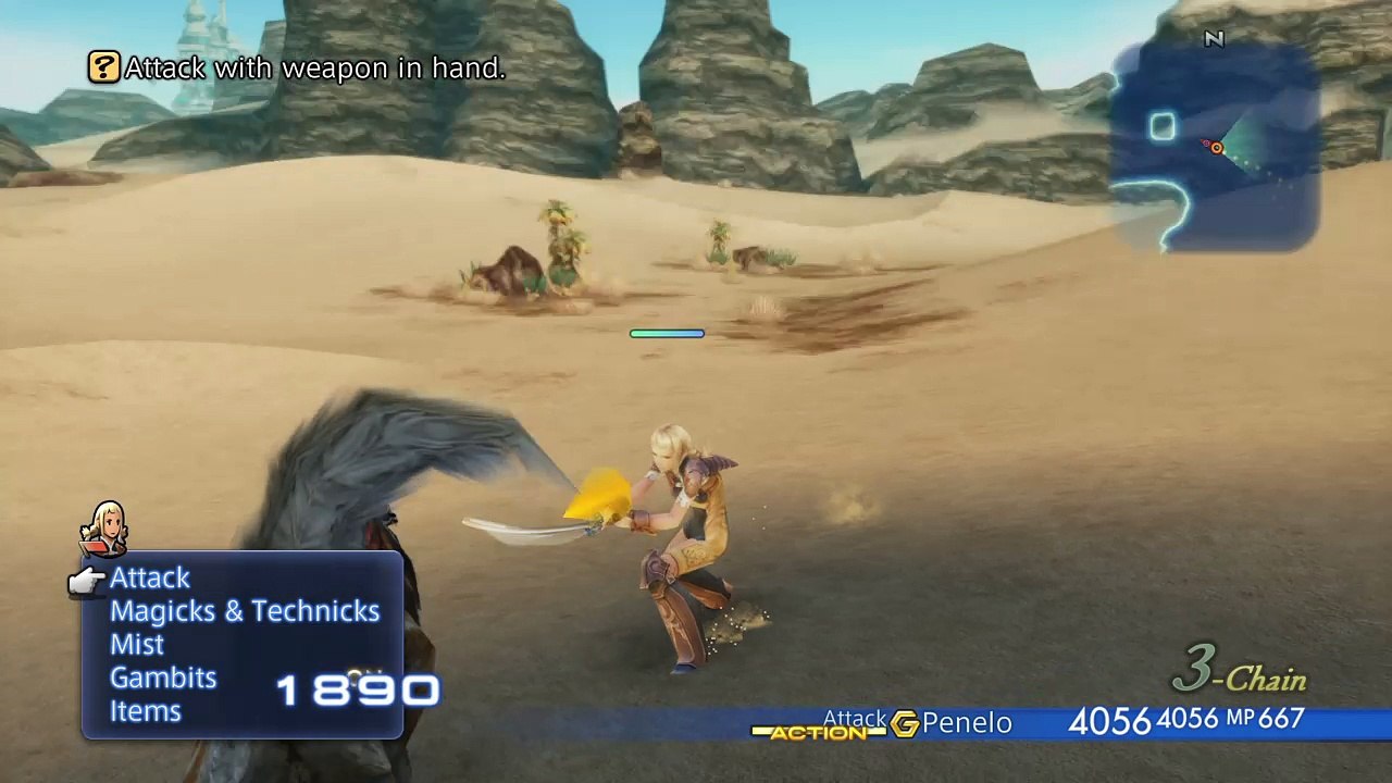 Penelo Katana Moveset