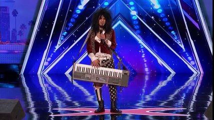 Jay Jay Philips- Musician rocks out with eclectic style on his keyboard - America's Got Talent 2017
