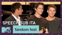 Teen Wolf Cast Accepts Fandom Icon  | Fandom Fest 2017 Comic Con |  MTV - SUB ITA