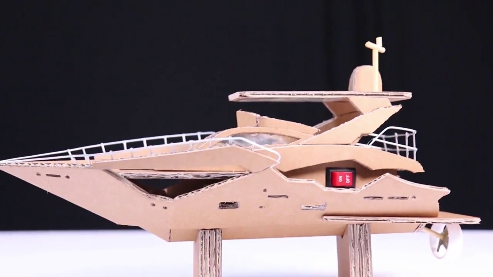How to make boat (luxury Yacht) - Amazing Cardboard DIY