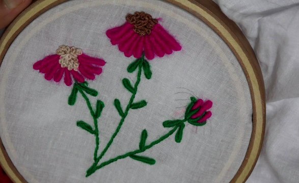 Hand Embroidery: Hand Stitch: Bullion Stitch