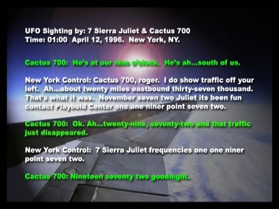 Pilot UFO Sightings and Recordings - NARCAP