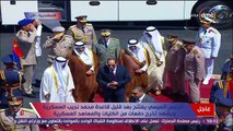 لحظة وصول الرئيس عبد الفتاح السيسي لـ إفتتاح قاعدة محمد نجيب العسكرية والسلام الجمهورى لمصر
