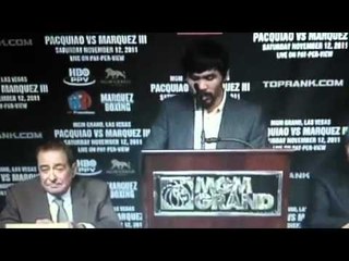 Pacquiao it's going to be a good fight