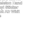 The Decal Guru 0221MAC13AW Skeleton Hand Grabs Vinyl Sticker 13 Macbook Air White