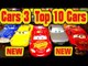 Cars 3 NEW Top 10 Pixar Cars with Lightning McQueen Jackson Storm Mater Cruz Ramirez Sally and Mack