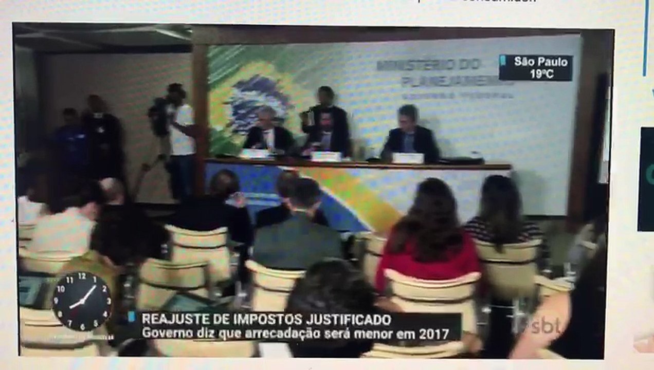 Entrevista ao SBT, sobre aumento de impostos
