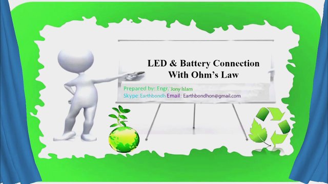 Ohms law in bangla || LED & Battery Connection With Ohm’s Law