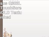 Decalrus  Protective decal for Asus Q302LA 2in1 133 TouchScreen laptop GOLD Texture