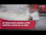 Activan Alerta Amarilla por lluvias en la CDMX
