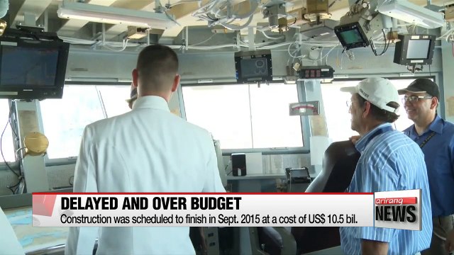 U.S. launches 100,000-ton aircraft carrier