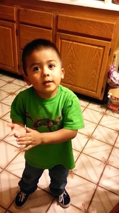 Cute kid must argue and debate everything to dad.