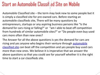 Start an Automobile Classified Site on Mobile