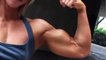 Female Bodybuilding and Fitness Strong Biceps