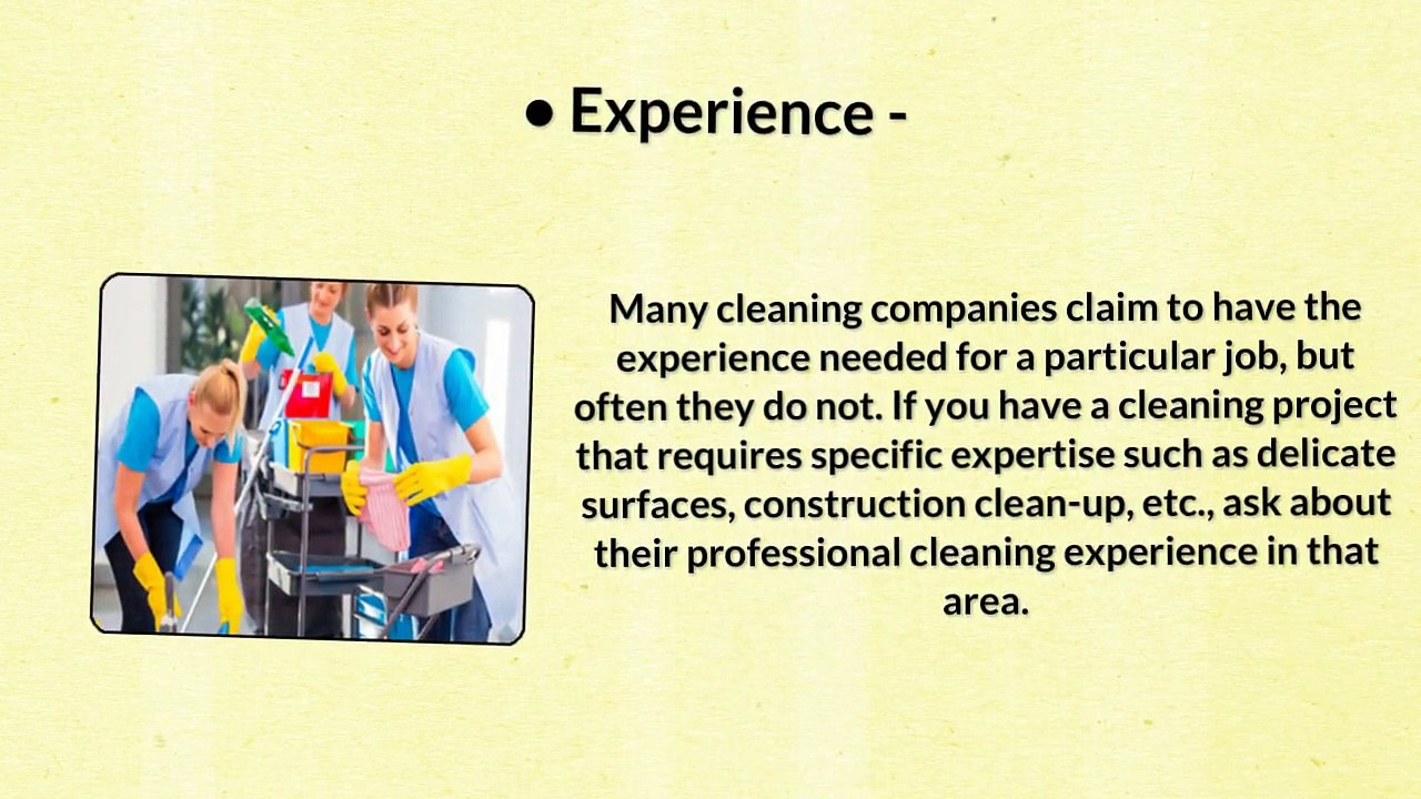 Choosing a Professional Cleaning Service