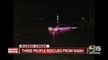 BREAKING: 3 people stuck in car in Queen Creek