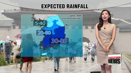 Heavy rain for central region this afternoon