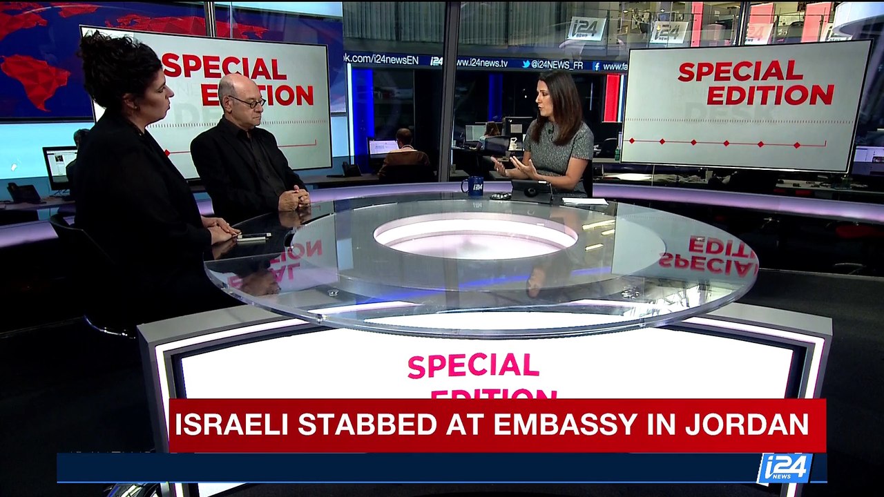 Israeli stabbed at embassy in Jordan | Monday, July 24th 2017
