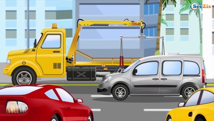 The Orange Racing Car and Police Car - Race in the City of Cars | NEW Cartoon for Kids