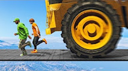 KWEBBELKOP-1000MPH TRUCK vs RUNNERS! (GTA 5 Funny Moments)