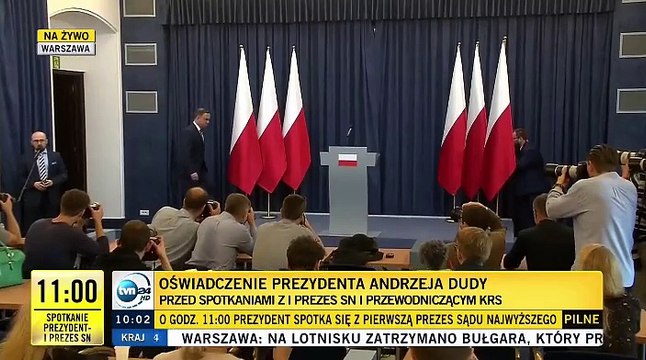 Weto prezydenta Andrzeja Dudy w sprawie reformy sądownictwa (24.07.2017) [całość]