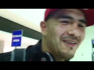 Boxing Champ Brandon Rios on the way to Mexico