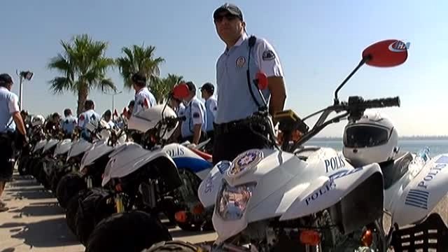 Antalya Sahilleri Atv Motorlu Polis Timleri'ne Emanet